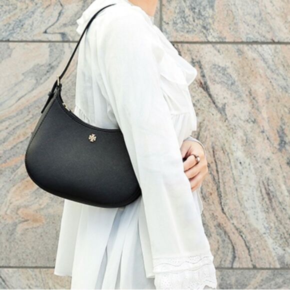 TORY BURCH Black Emerson Shoulder Bag - Picture 3 of 4